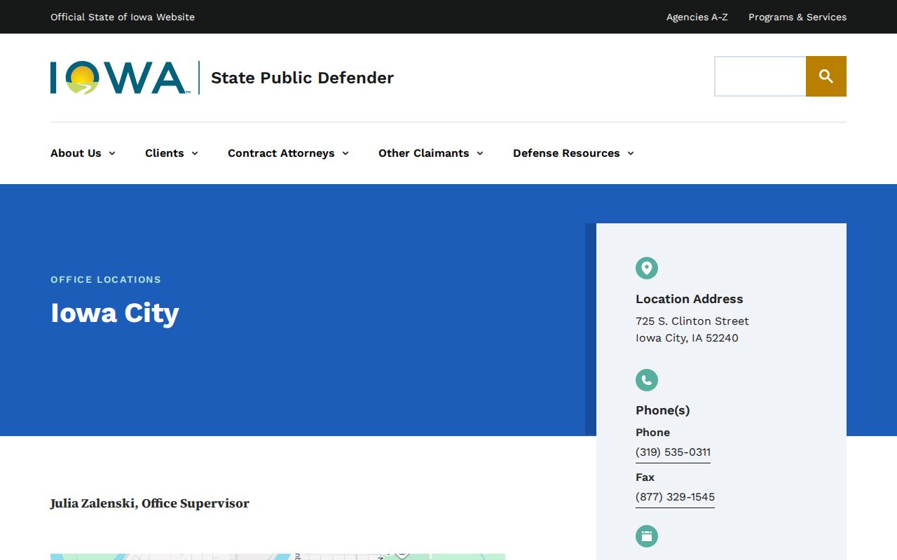 Johnson County criminal court cases public defender office information