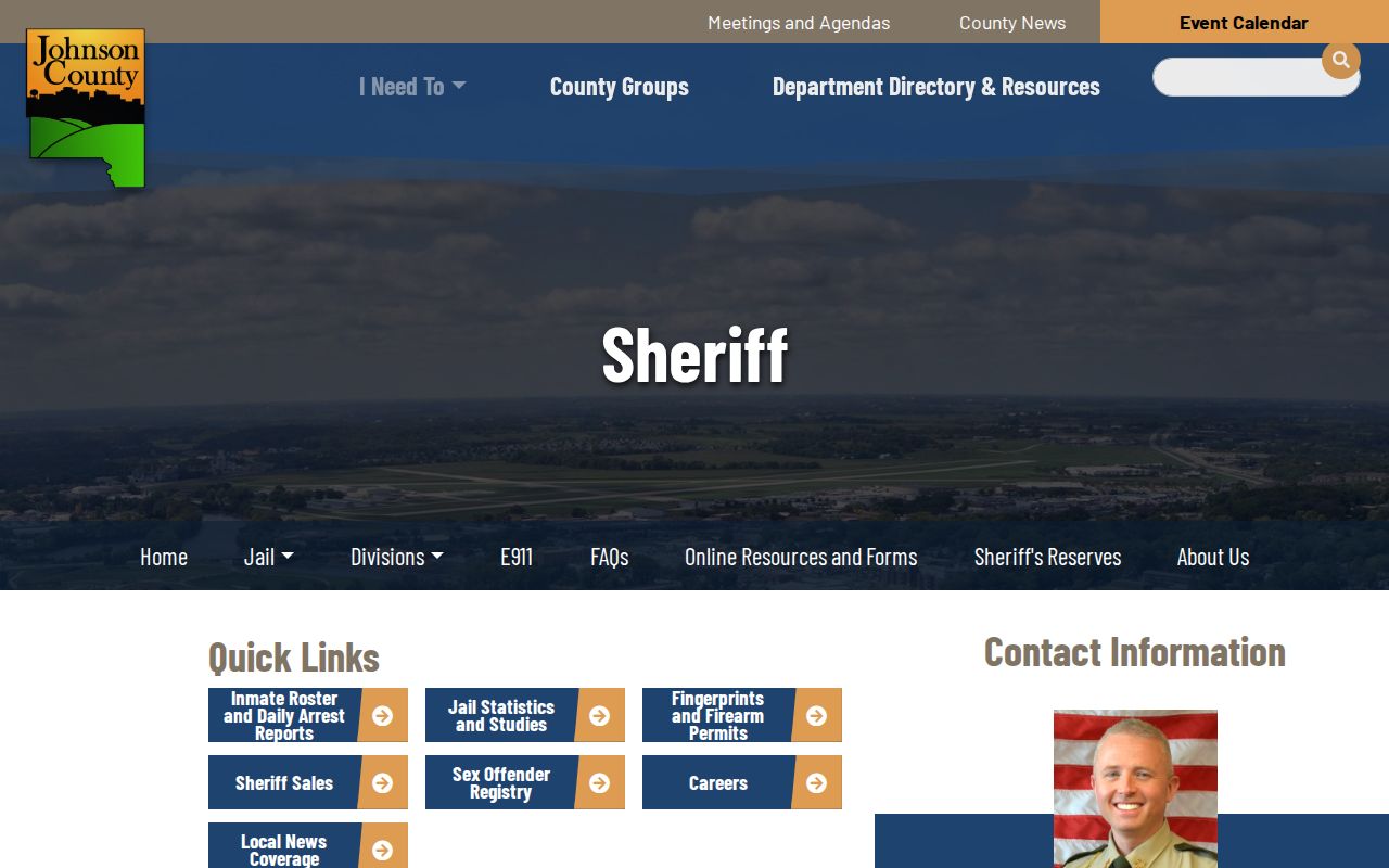 Johnson County sheriff office criminal records information